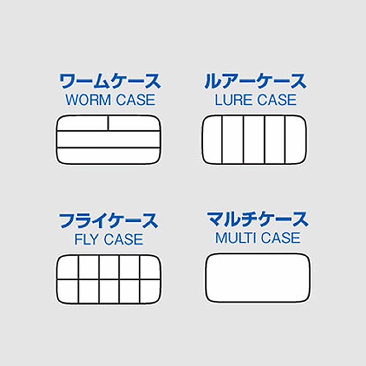 MEIHO WORM CASE 214 x 118 x 45mm LL