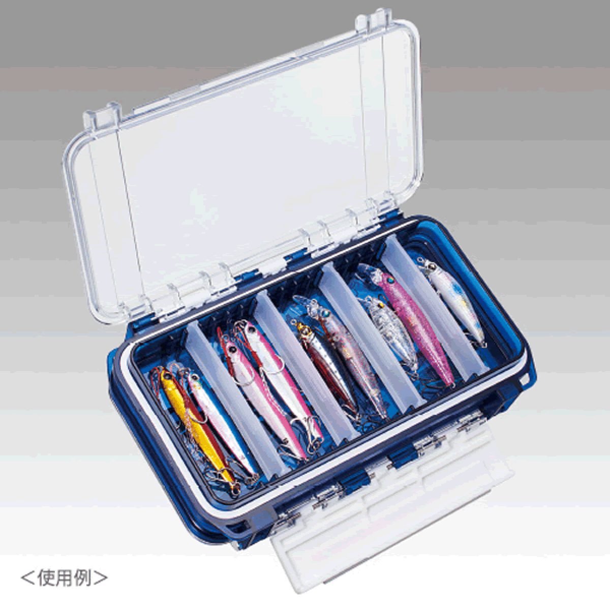 MEIHO WATER PROOF CASE WG 175×105×43mm WG CLEAR BLUE
