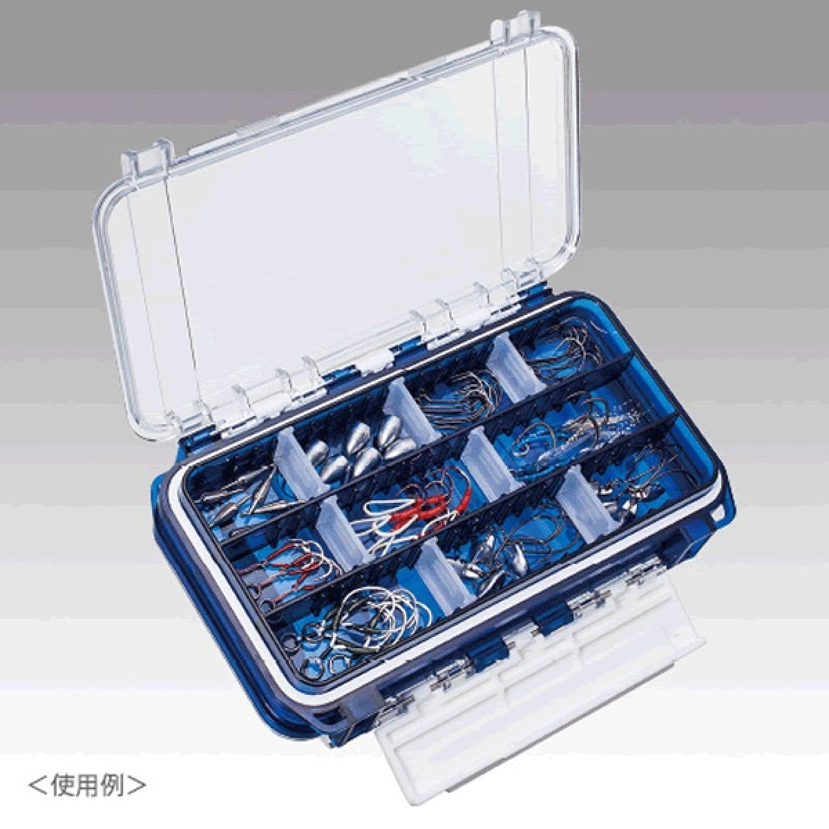 MEIHO WATER PROOF CASE WG 175×105×43mm WG CLEAR BLUE