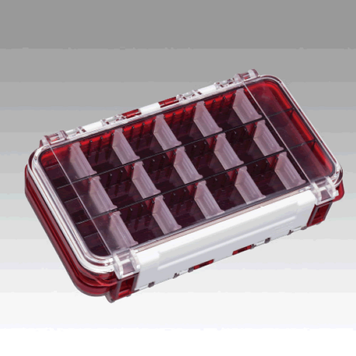 MEIHO WATER PROOF CASE WG 175×105×43mm WG-1 CLEAR RED