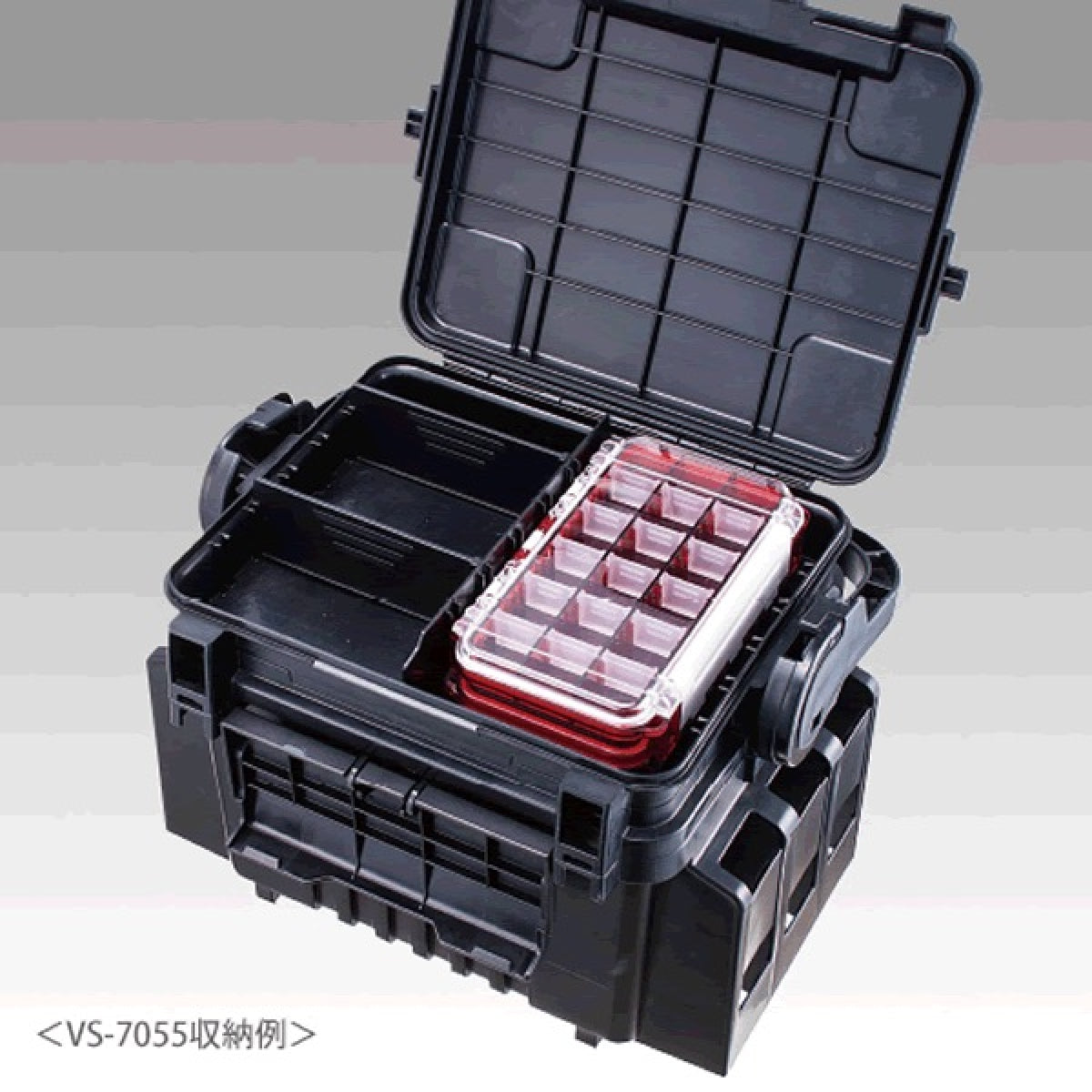 MEIHO WATER PROOF CASE WG 175×105×43mm WG-1 CLEAR RED