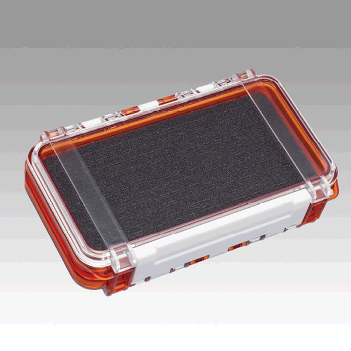 MEIHO WATER PROOF CASE WG 175×105×43mm WG-2 CLEAR ORANGE