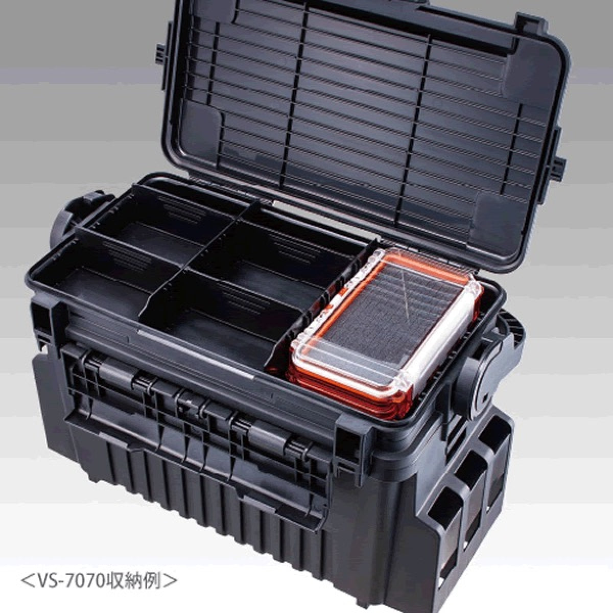 MEIHO WATER PROOF CASE WG 175×105×43mm WG-2 CLEAR ORANGE