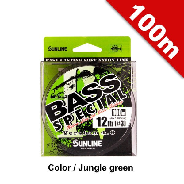 SUNLINE BASS SPECIAL Version 4.0 6 lb - 100m NYLON JUNGLE GREEN