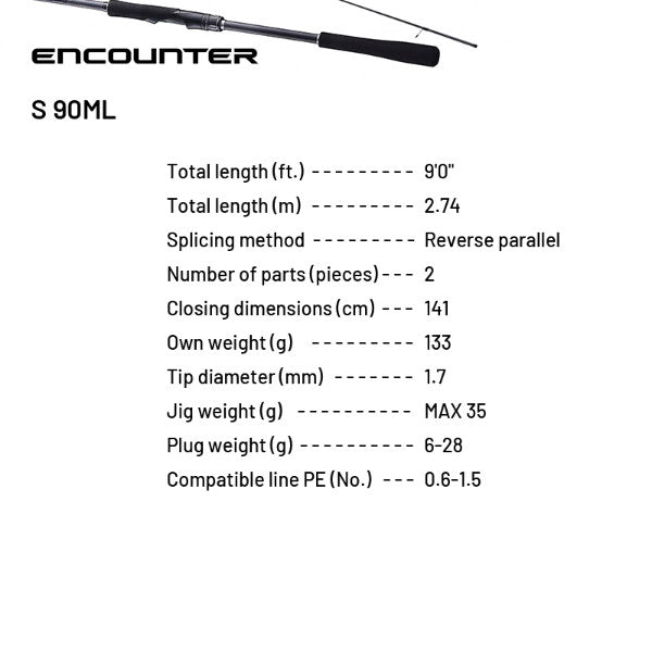SHIMANO 24 ENCOUNTER S 90ML (2 pieces, Spinning)