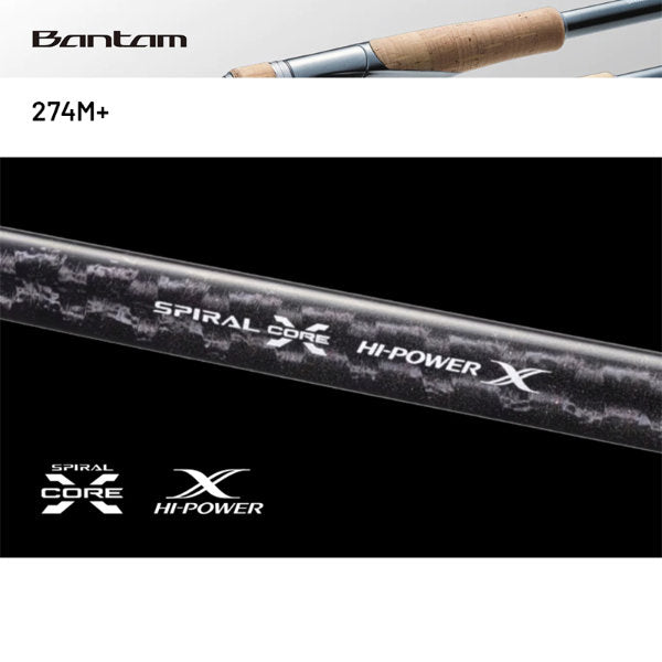 SHIMANO 22 BANTAM 274M+ (1 pce-Grip Joint, Spinning)
