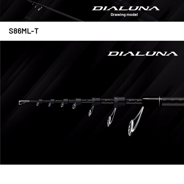 SHIMANO 24 DIALUNA [TELESCOPIC] S86ML-T (3 pcs - Telescopic, Spinning)
