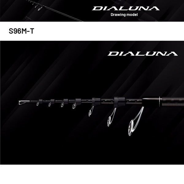 SHIMANO 24 DIALUNA [TELESCOPIC] S96M-T (3 pcs - Telescopic, Spinning)