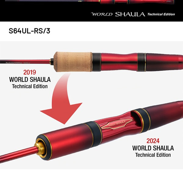 SHIMANO 24 WORLD SHAULA TECHNICAL EDITION S64UL-RS/3 (3 pieces, Spinning)