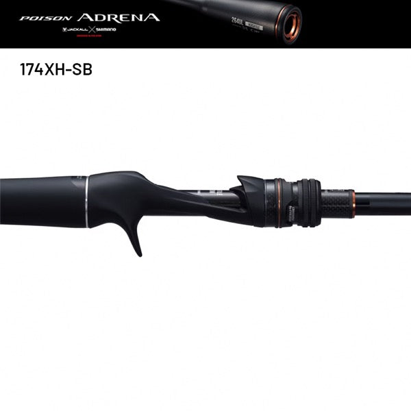 SHIMANO 24 POISON ADRENA 174XH-SB (1 pce-Grip Joint, Casting)