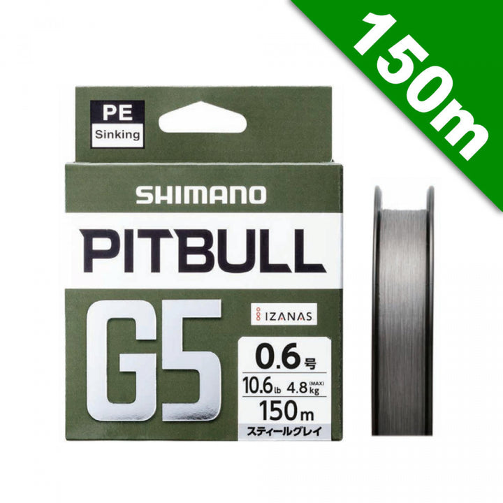 SHIMANO PITBULL G5 #1 (16.7 lb) - 150m STEEL GREY