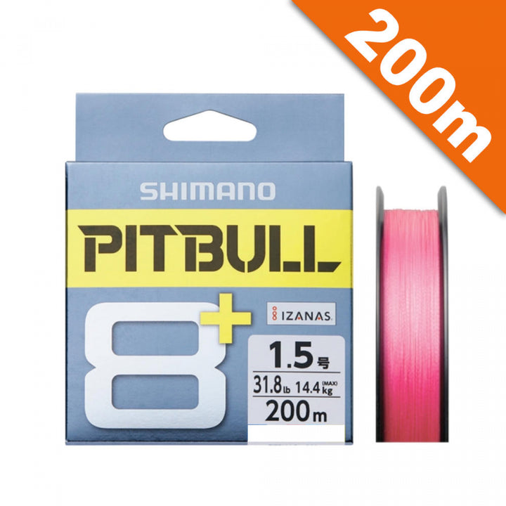 SHIMANO PITBULL 8+ #0.4 (9.3 lb) - 200m TRACEABLE PINK