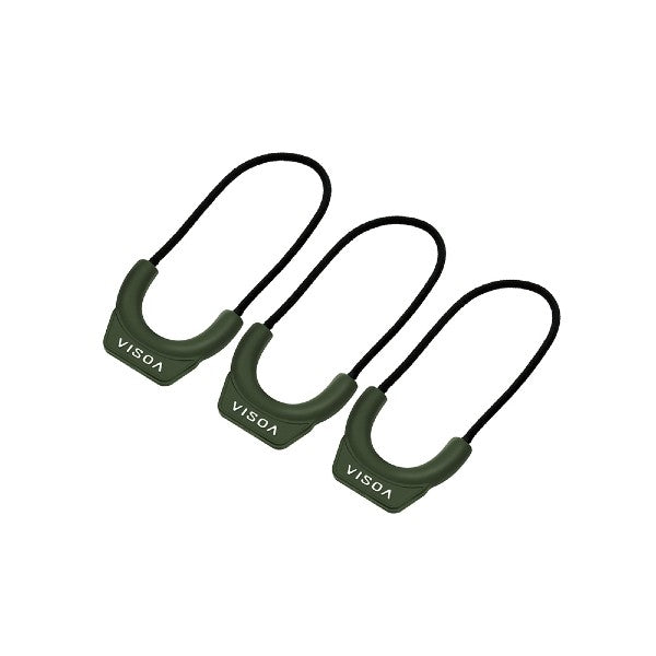 VISOA ZIPPER PULL 6x3cm U-A28 OLIVE DRAB