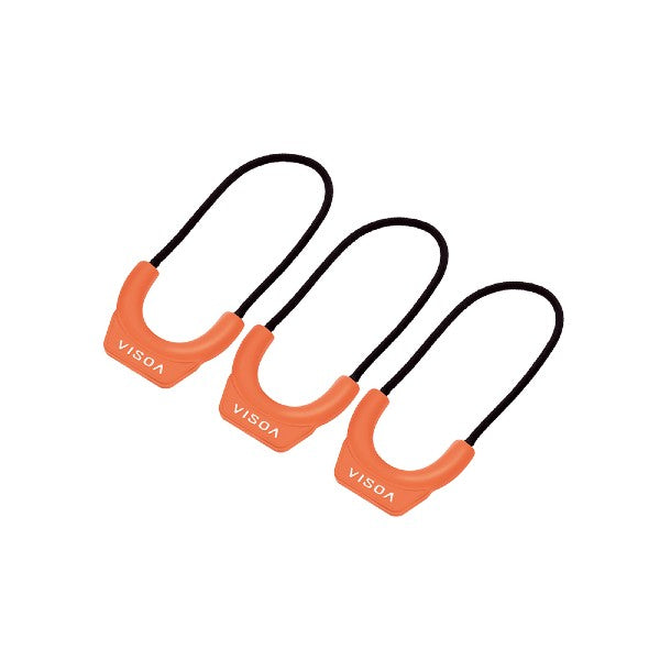 VISOA ZIPPER PULL 6x3cm U-A29 ORANGE
