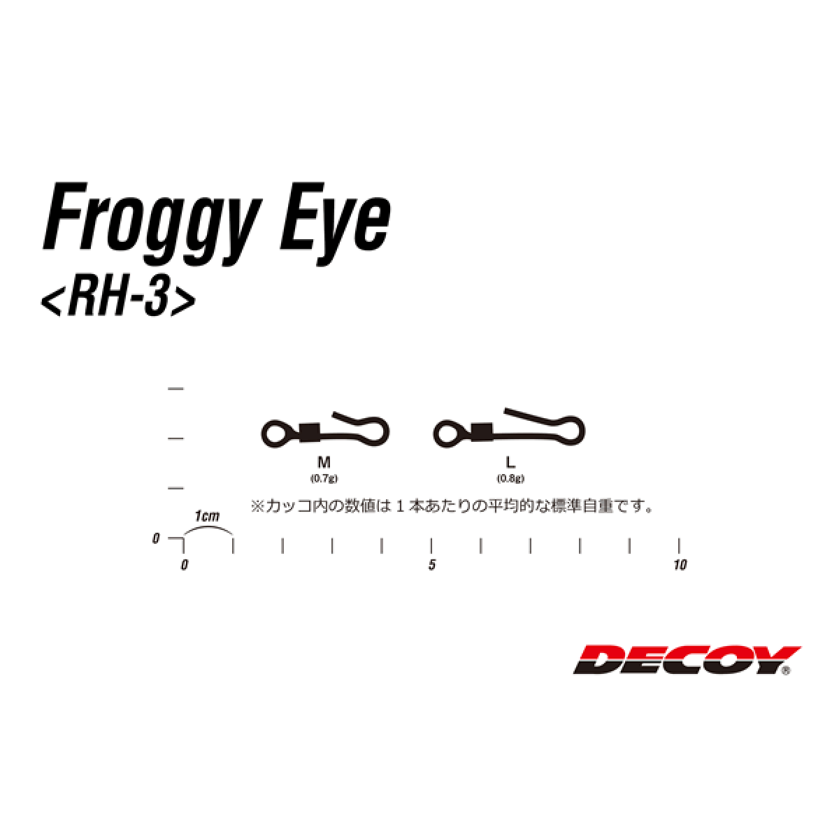 DECOY FROGGY EYE L (5 pcs/pack) NS BLACK