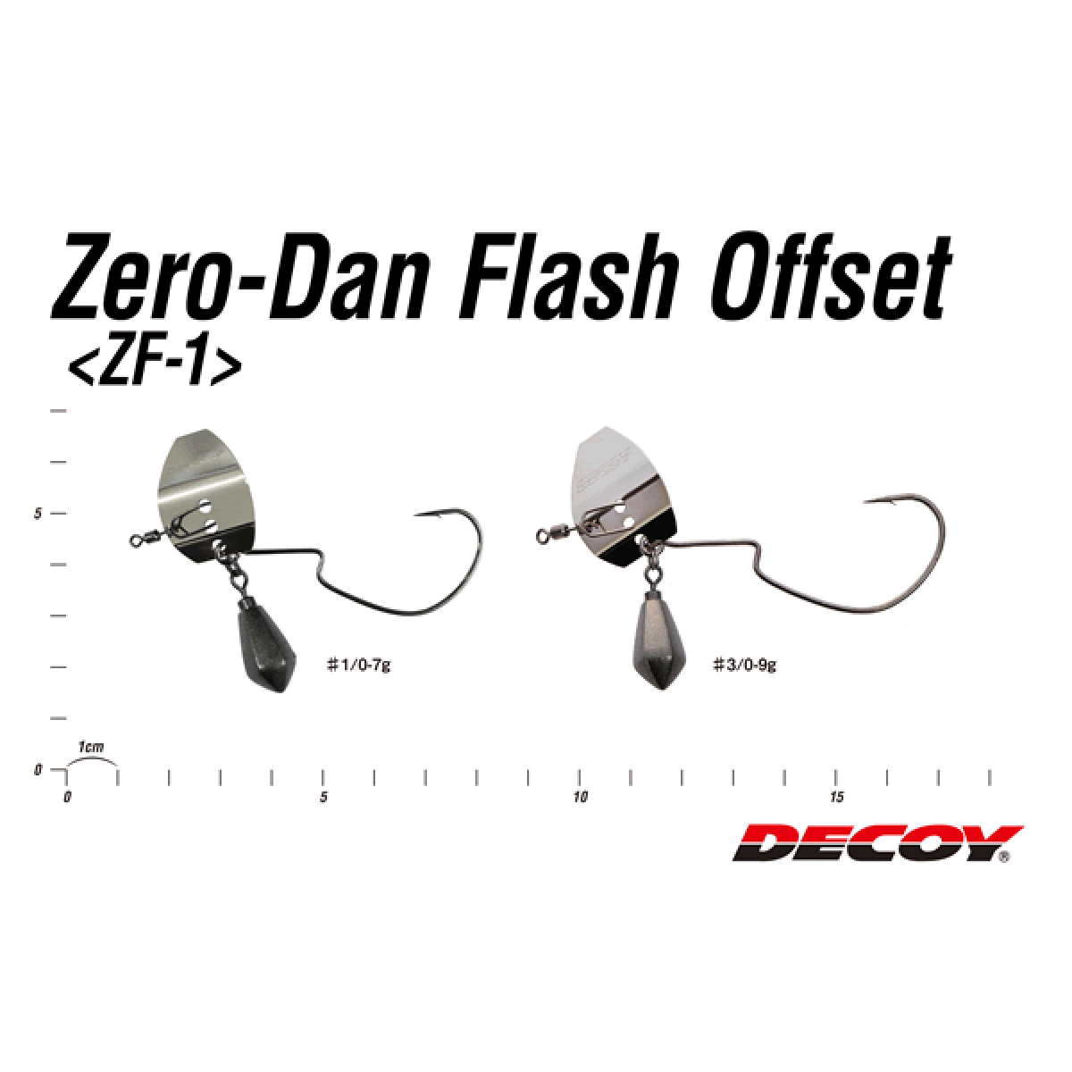 DECOY ZERO DAN FLASH OFFSET #1/0 - 7g ZF-1S (1 pcs/pack) SILVER