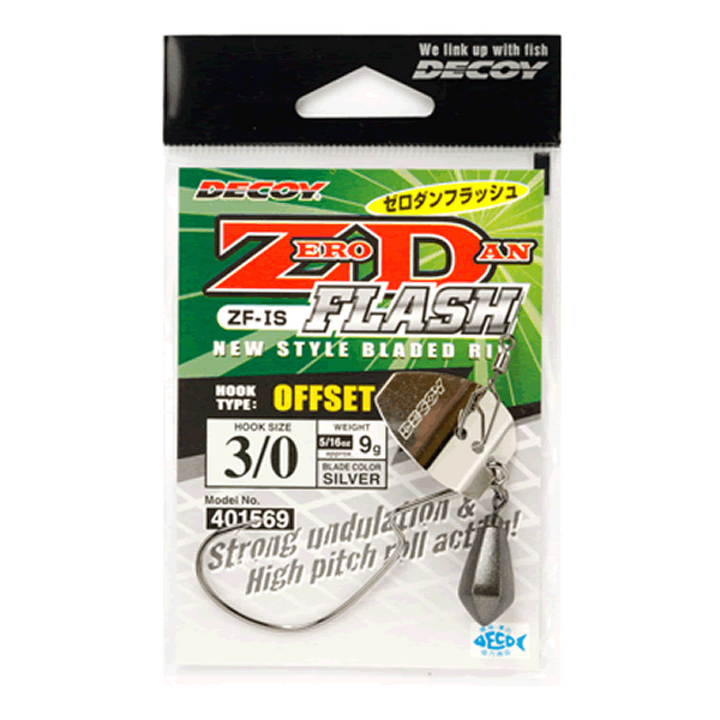 DECOY ZERO DAN FLASH OFFSET #3/0 - 9g ZF-1S (1 pcs/pack) SILVER