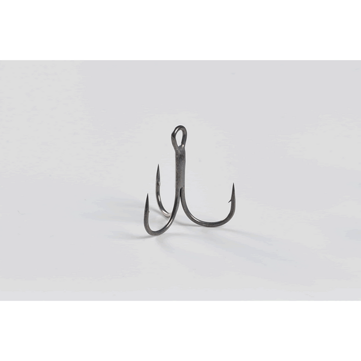 DECOY TREBLE Y-F33 #1/0 Y-F33F (6 pcs/pack) SILKY BLACK