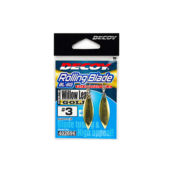 DECOY ROLLING BLADE WL #3 BL-6(2 pcs/pack) GOLD