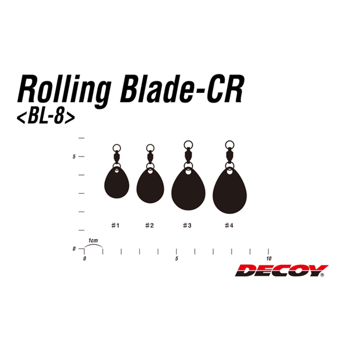 DECOY ROLLING BLADE CR #4 (2 pcs/pack) GOLD