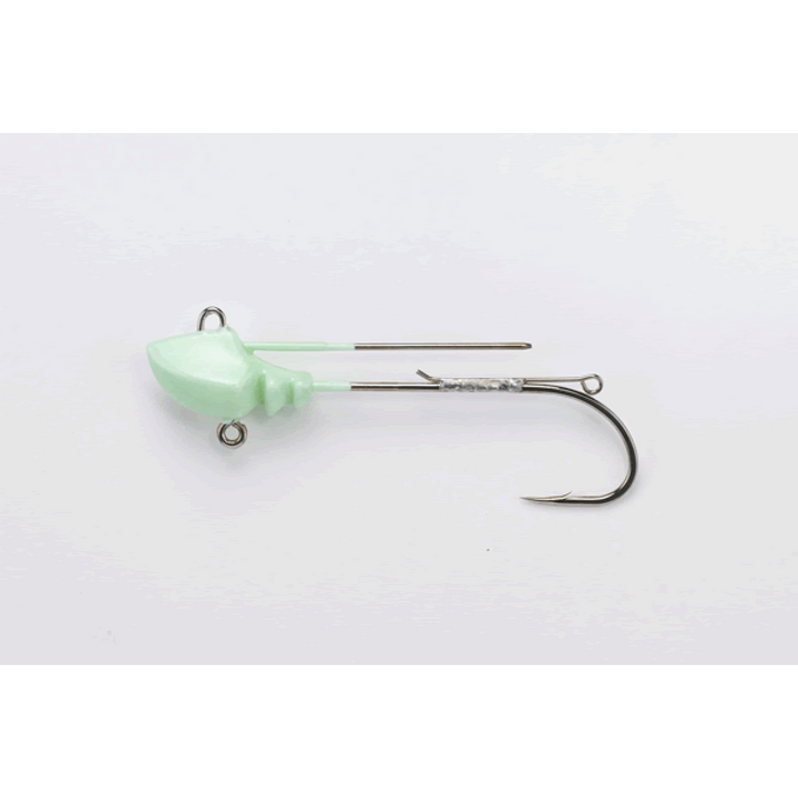 DECOY SABEL HEAD #3/0 - 11g SV-37G (2 pcs/pack) GLOW