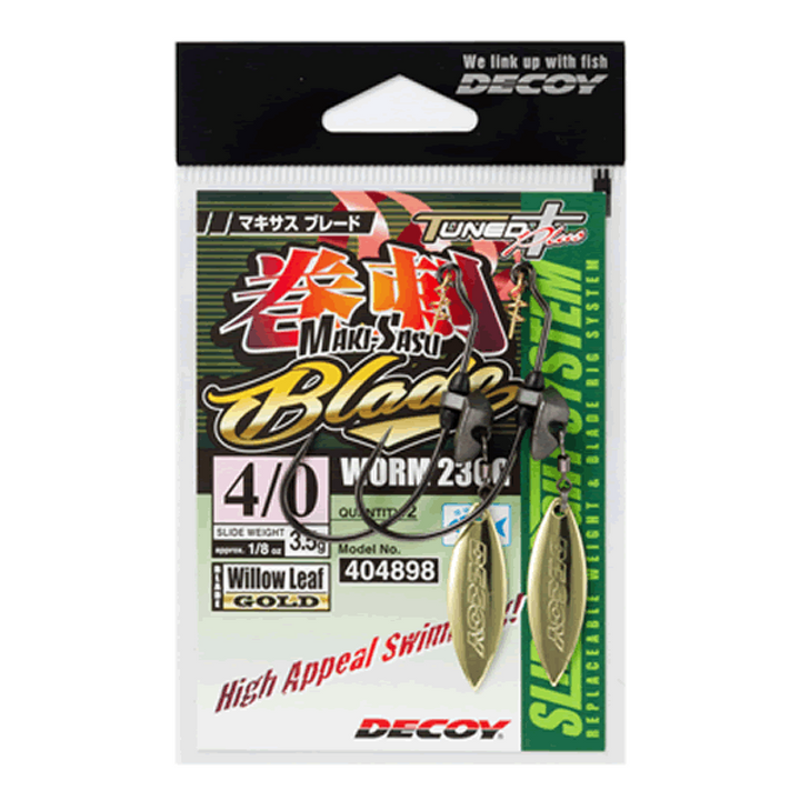 DECOY MAKISASU BLADE #5/0 - 5g Worm230G (2 pcs/pack) GOLD