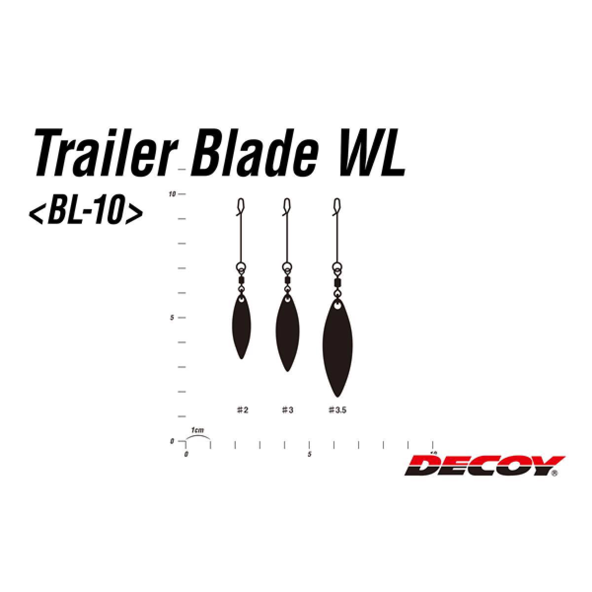 DECOY TRAILER BLADE WL #2 BL-10 (2 pcs/pack) SILVER