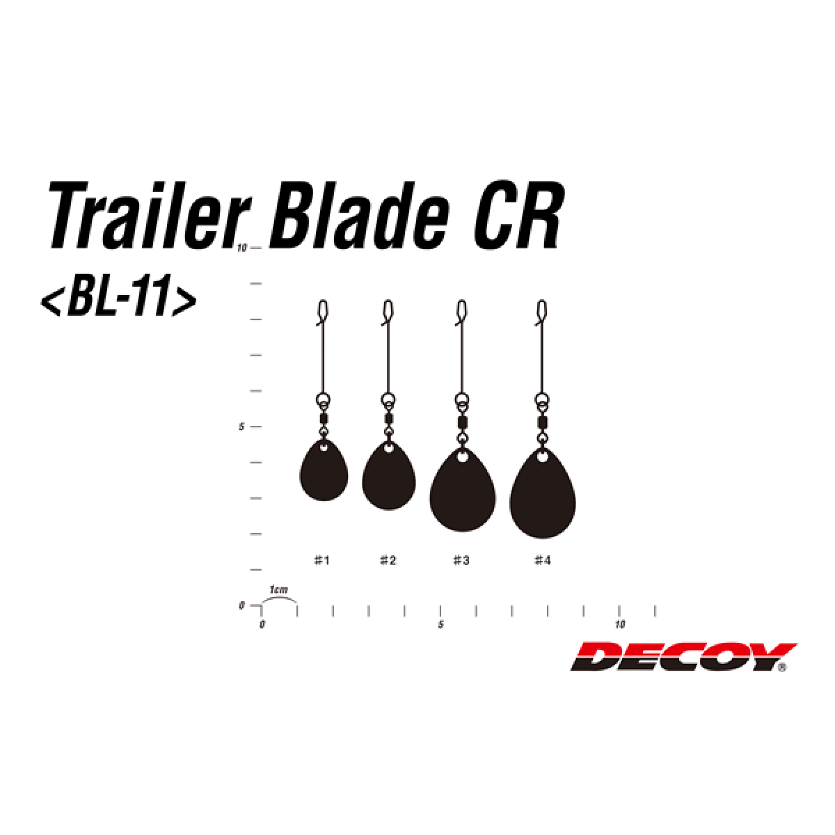 DECOY TRAILER BLADE CR #1 BL-11 (2 pcs/pack) SILVER