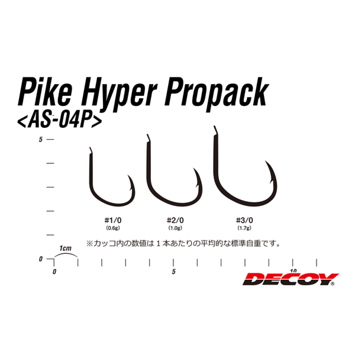 DECOY PIKE HYPER PROPACK #1/0 AS-04P (48 pcs/pack) TIN