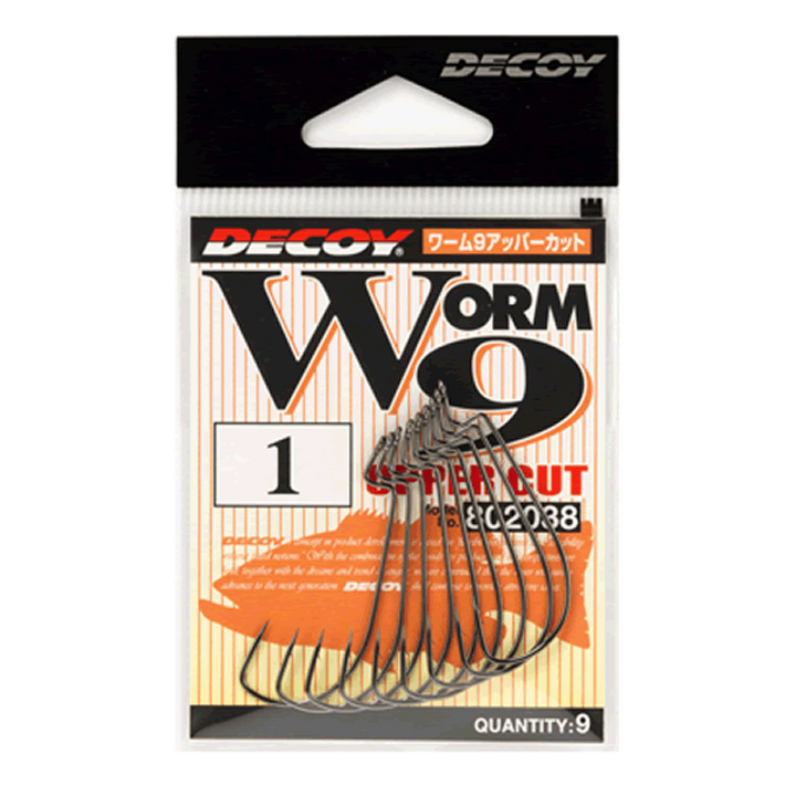 DECOY UPPERCUT #2 Worm9 (9 pcs/pack) NS BLACK