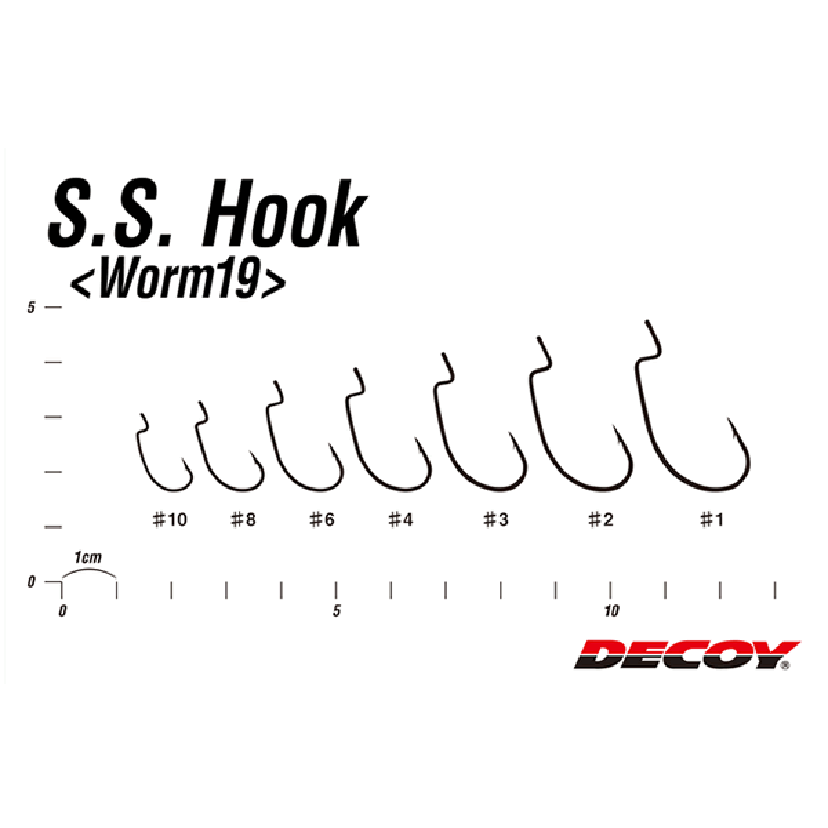 DECOY S.S.HOOK #6 Worm19 NS BLACK