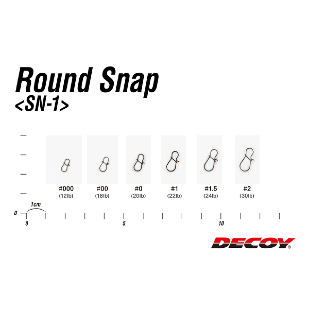 DECOY ROUND SNAP #000 SN-1 (13 pcs/pack) NS BLACK