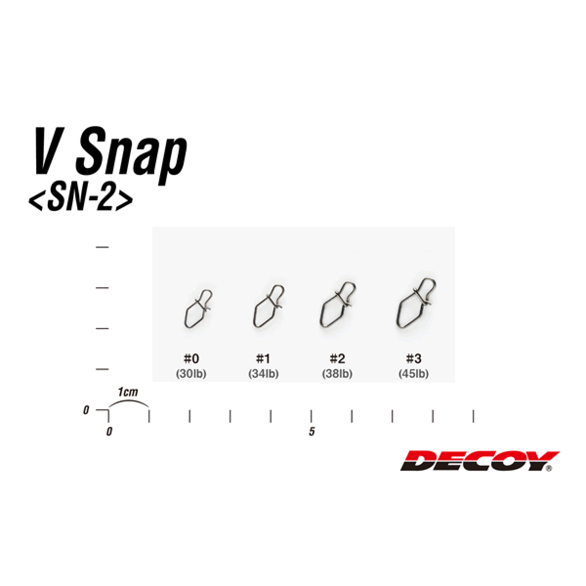 DECOY V SNAP #0 SN-2 (13 pcs/pack) NS BLACK