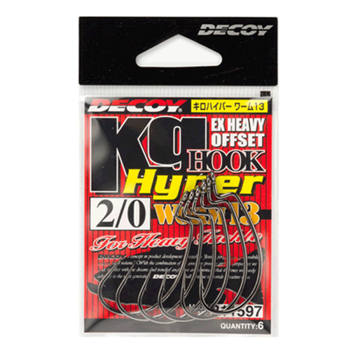 DECOY KG HYPER #1/0 Worm13 (7 pcs/pack) NS BLACK