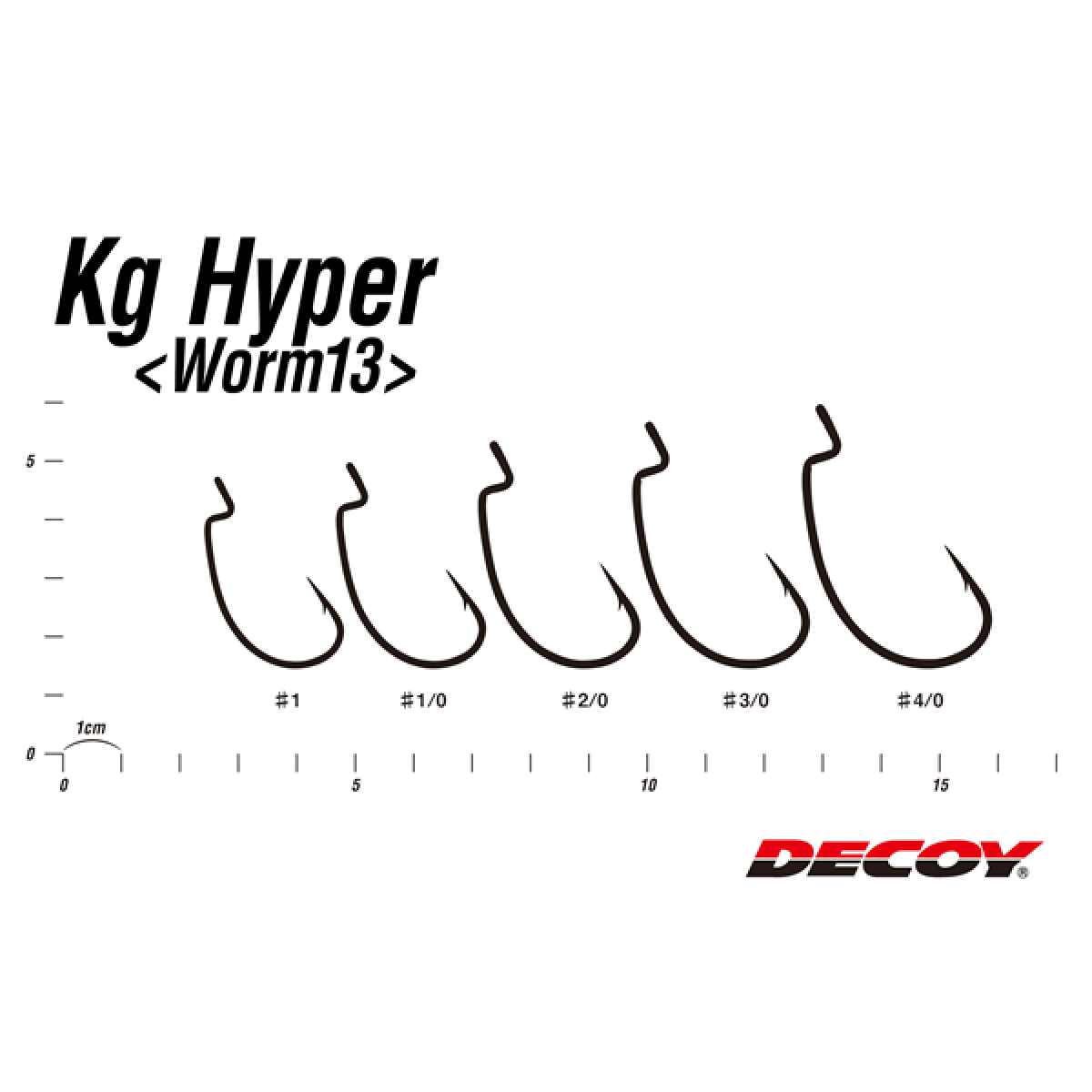 DECOY KG HYPER #3/0 Worm13 (5 pcs/pack) NS BLACK