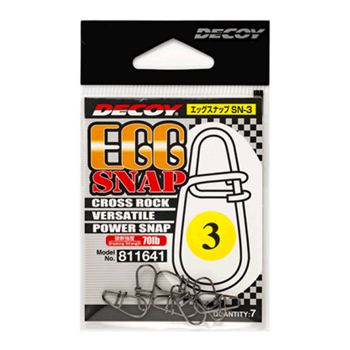 DECOY EGG SNAP #4 SN-3 (7 pcs/pack) NS BLACK