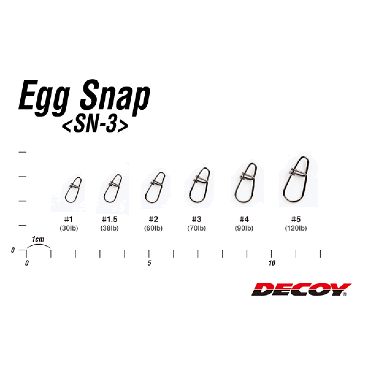 DECOY EGG SNAP #4 SN-3 (7 pcs/pack) NS BLACK