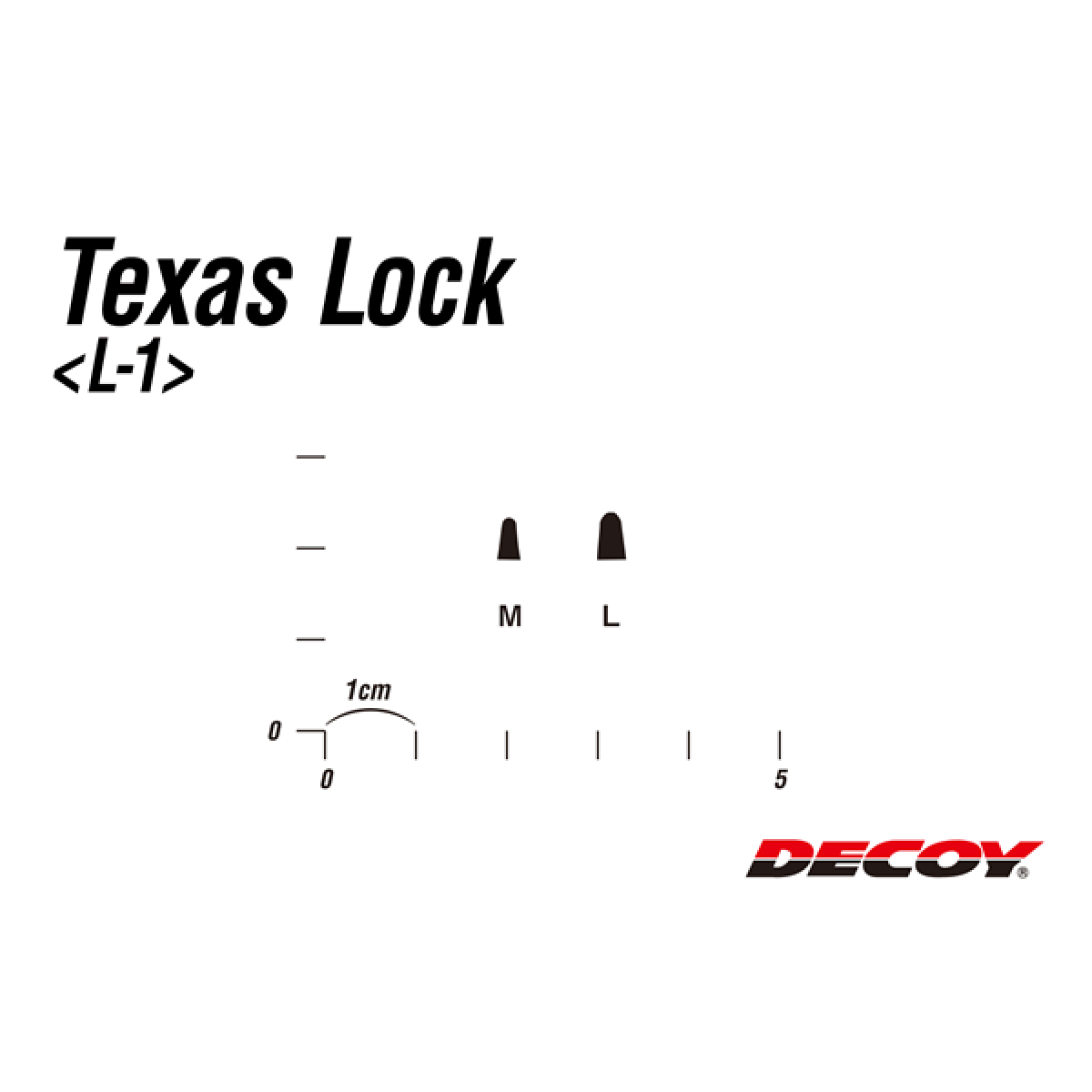 DECOY TEXAS LOCK M L-1 (20 pcs/pack) BLACK
