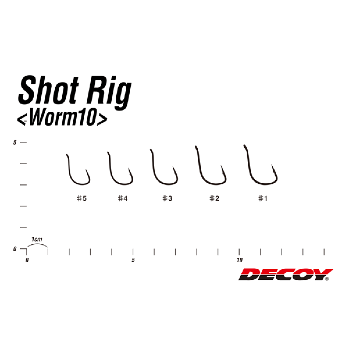 DECOY SHOT GUARD #1 Worm100 (5 pcs/pack) NS BLACK