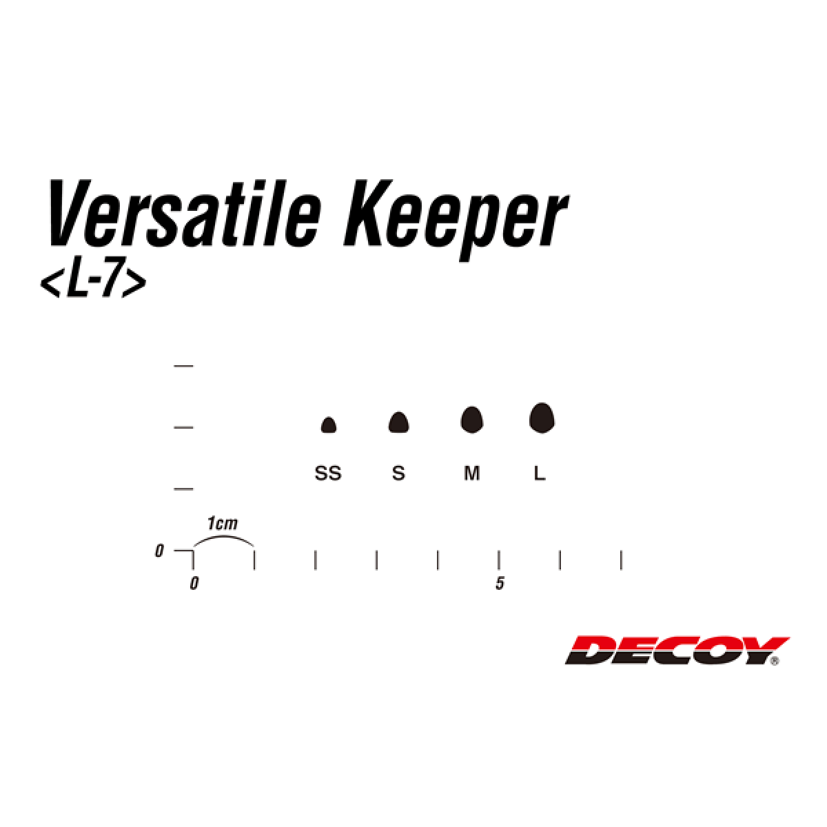 DECOY VERSATILE KEEPER L L-7 (20 pcs/pack) BLACK