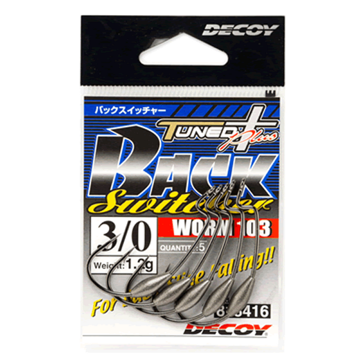 DECOY BACK SWITCHER #5/0 Worm103 (4 pcs/pack) NS BLACK