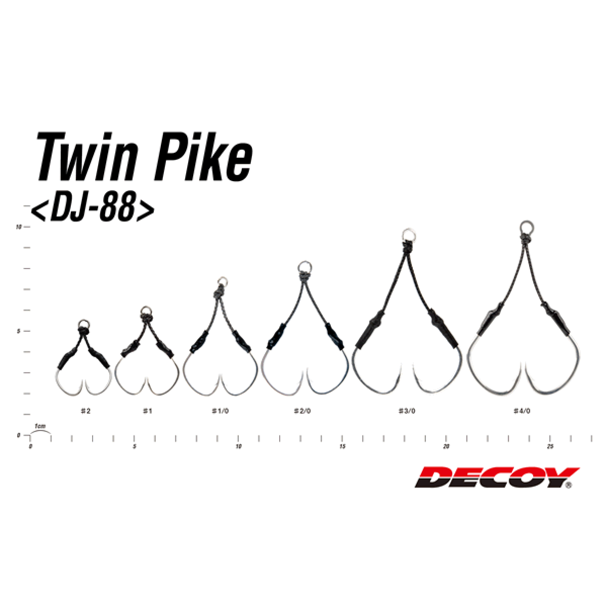DECOY TWIN PIKE #2 DJ-88 (3 pcs/pack) TIN