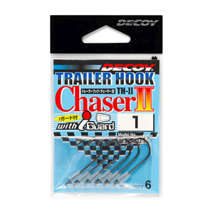 DECOY TRAILER HOOK CHASER II #2/0 TH-2 (6 pcs/pack) NS BLACK