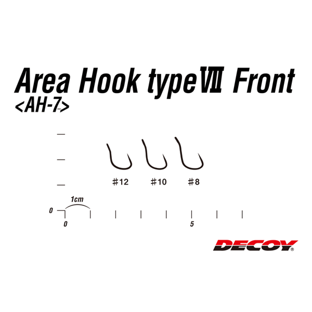 DECOY AREA HOOK TYPE VII FRONT #12 AH-7 NS BLACK