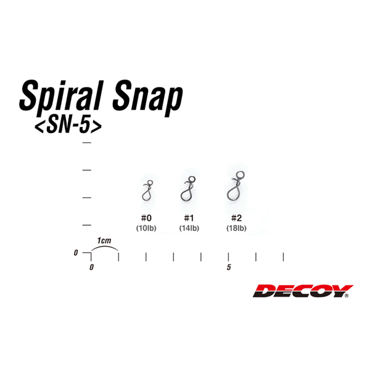 DECOY SPIRAL SNAP #1 SN-5 (6 pcs/pack) MAT BLACK