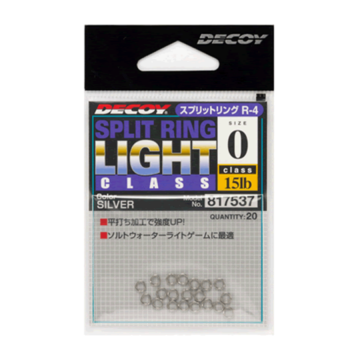 DECOY SPLIT RING LIGHT CLASS #0 R-4 (20 pcs/pack) SILVER
