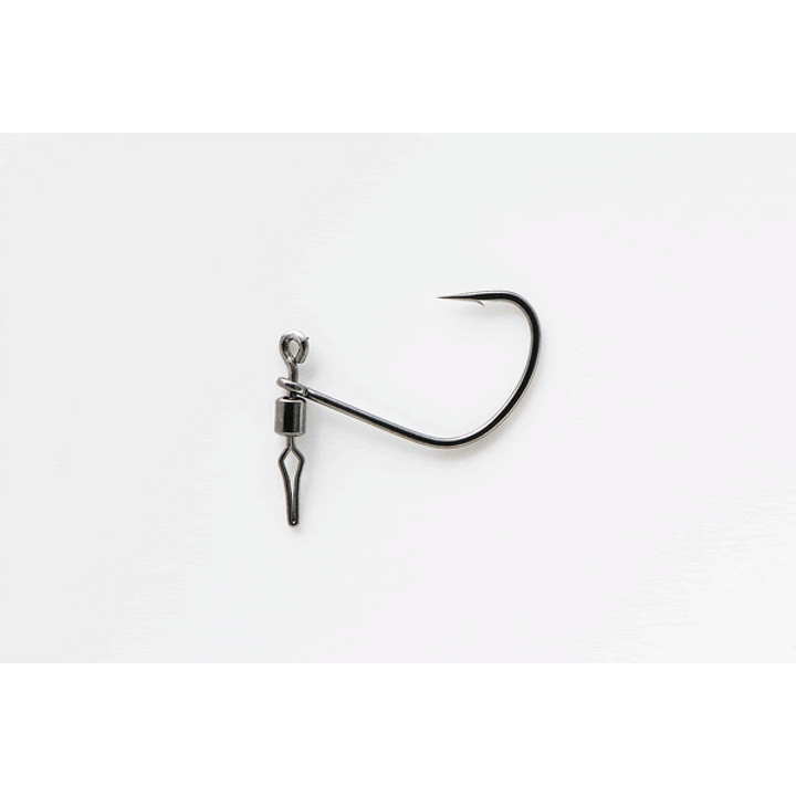 DECOY HD HOOK MASUBARI #1 Worm120 (5 pcs/pack) NS BLACK
