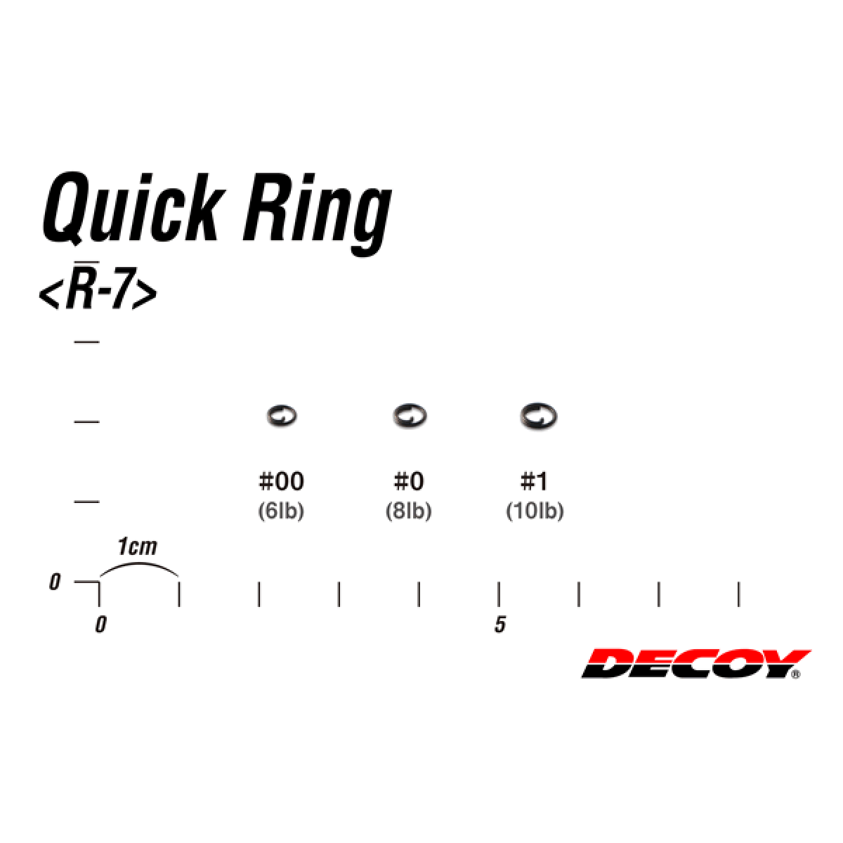 DECOY QUICK RING #1 R-7 (15 pcs/pack) NS BLACK
