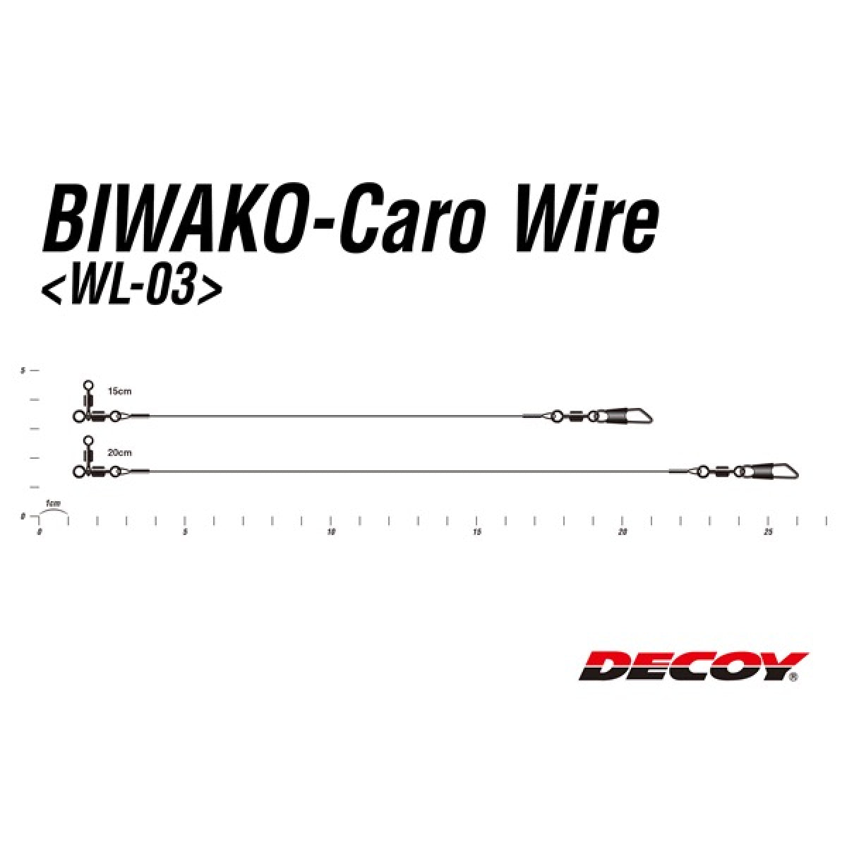 DECOY BIWAKO CARO WIRE 15cm WL-03