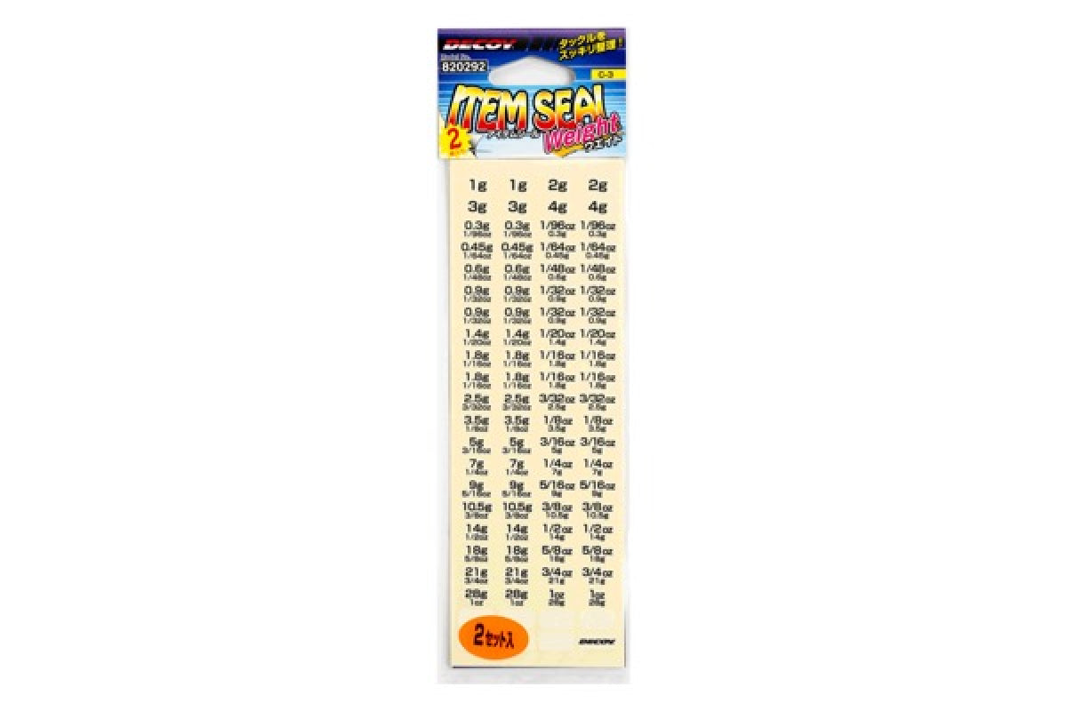 DECOY ITEM SEAL WEIGHT C-3 (2 pcs/pack)